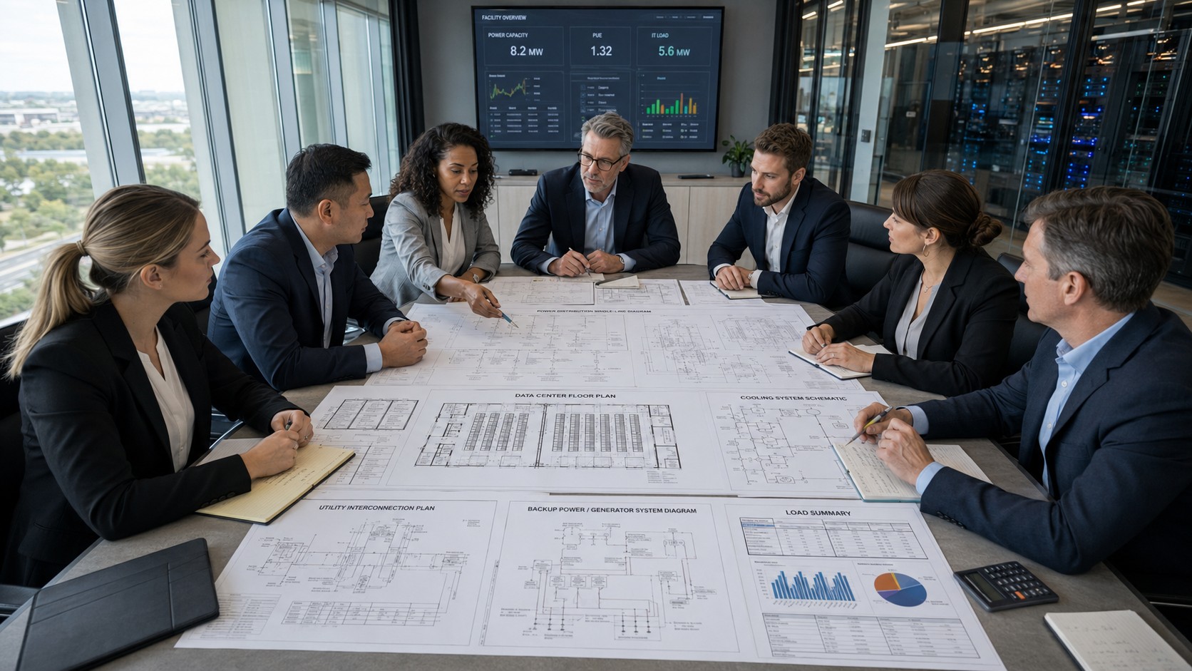 GridSure Innovations team reviewing project plans
